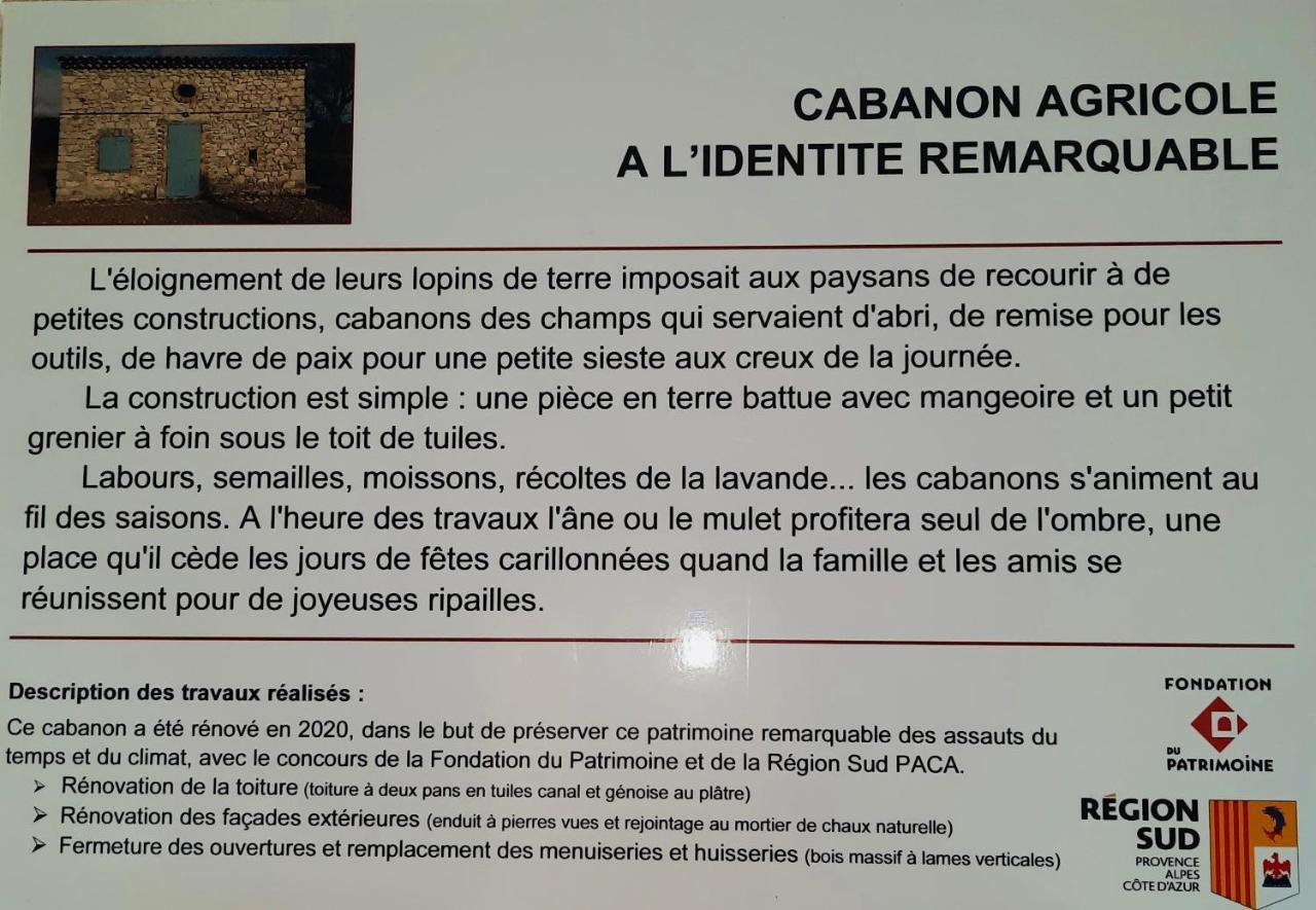 Le Cabanon Des Lavandes Entre Mont Ventoux Et Luberon Sault-de-Vaucluse Buitenkant foto